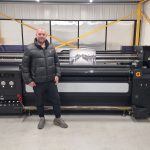 Jonathan Hopewell, MD LoveYourPrint.com with his new SinoColor Hybrid UV printer