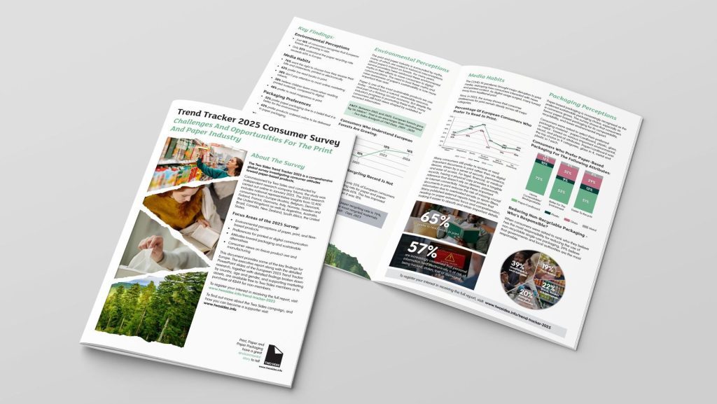 Two Sides publish Tend Tracker survey - image shows survey report