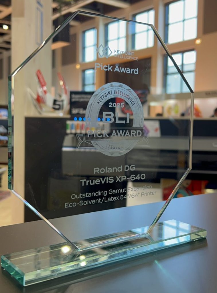 Roland DG TrueVIS XP-640 Wins Pick Award