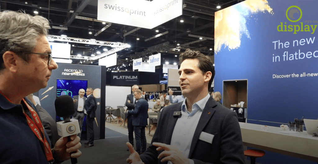 Erskine Stewart of swissQprint at Fespa 2025