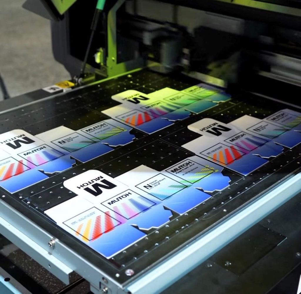 packaging emerging from Mutoh printer