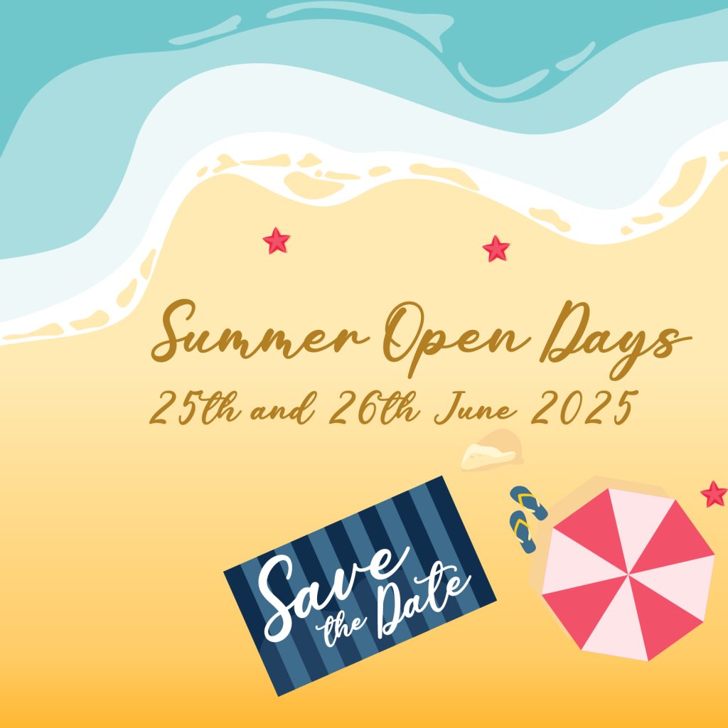 Picture shows flyer for Ultima Displays Summer Open Days,