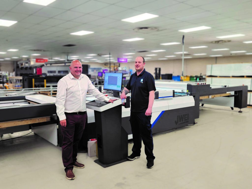 Left – Craig Walker (Finishing Manager), imageData
Right – Stefan Agar (Mechanical Finishing Supervisor), imageDataBoth stood with the JWEI Automatic Packaging Feeder Stacker