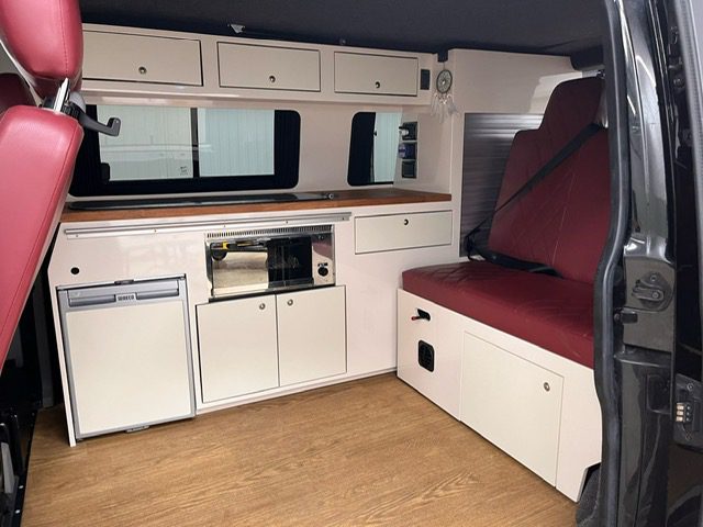 campervan interior doors coated with cream Antalis films