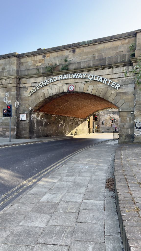 Gateshead Railway Quarter new bridge signage