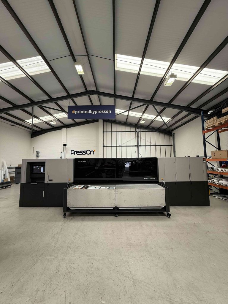 The Fujifilm Acuity Ultra Hybrid LED installed at PressOn's Chatham premises