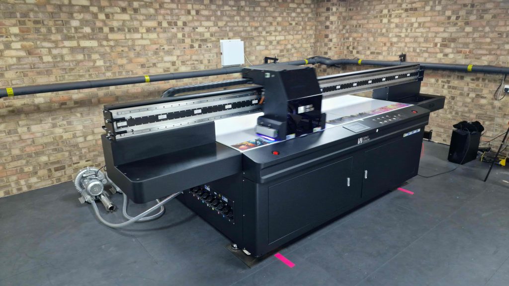 The SinoColor FB-2513 printer from China Print Supplies installed at Evallance