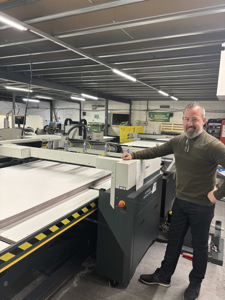 John Lloyd, Managing Director of P+D, with the Elitron THC