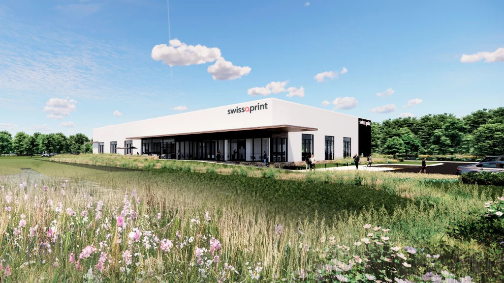 Depiction of the new US swissQprint premises