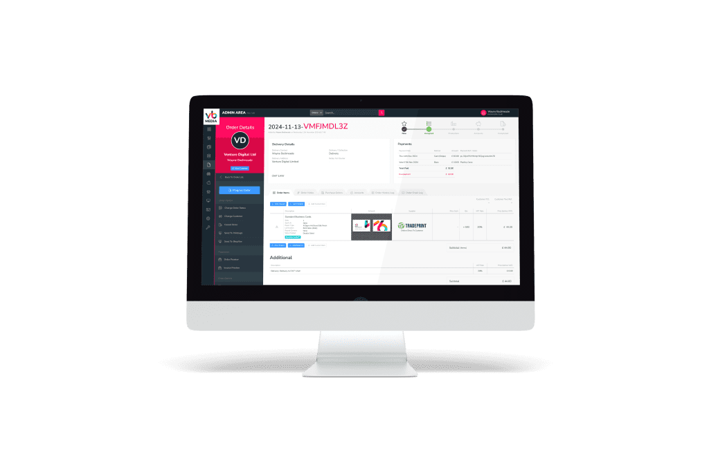 shopVOX, Xero, QuickBooks and Sage accounting software all now intgrate with VB Media print e-commerce platform