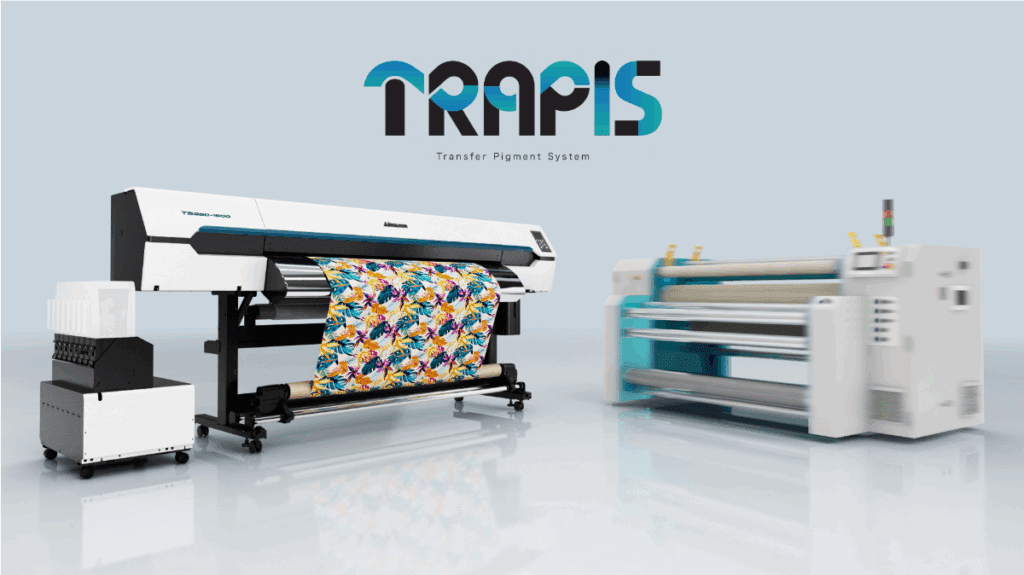 The Mimaki TRAPIS system offers a simplified and streamlined digital textile printing process.