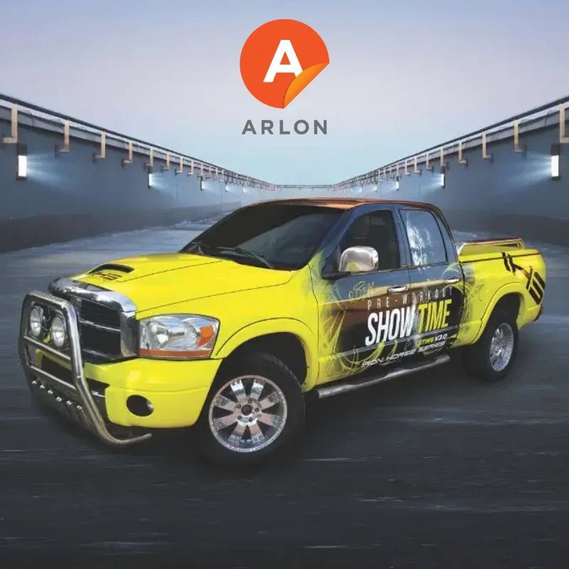 Image shows vehicle wrapped using William Smith's products from the afourdables promotion