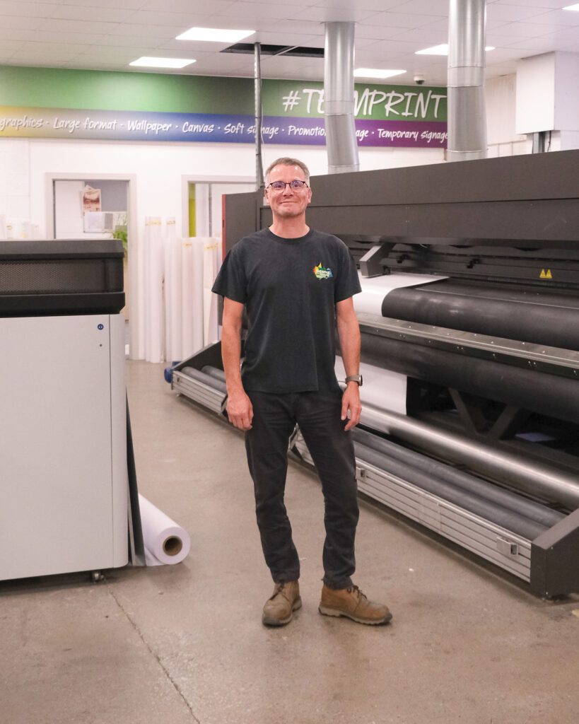 Simon Ward, Print Manager at Greens the Signmakers