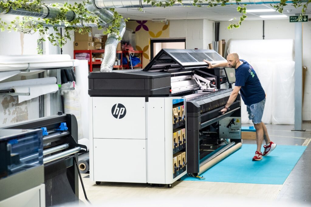 The new HP Latex FS50W in place at DRPG