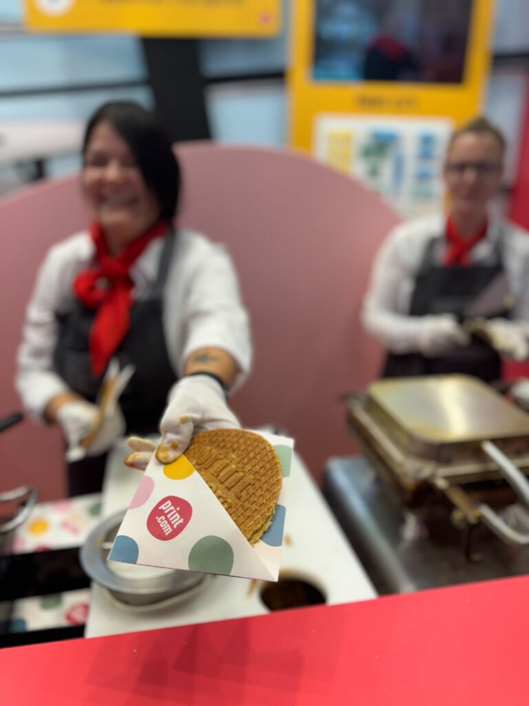 The stroopwafels will be back at The Print Show on the Print.com stand