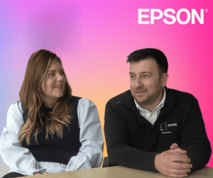 Jessica Shorten Hood and Alec Matravers, Epson, UK team