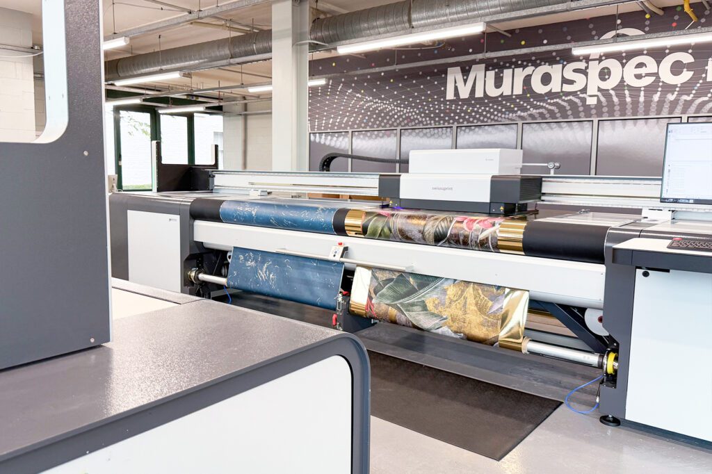Muraspec's two Karibu printers each produce up to 30 samples a day, with
minimal waste.