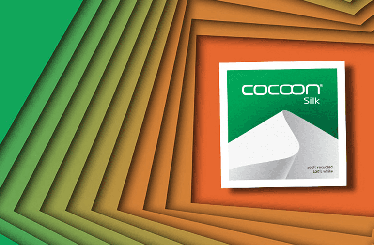 Graphic advertising Anatalis' cocoon silk