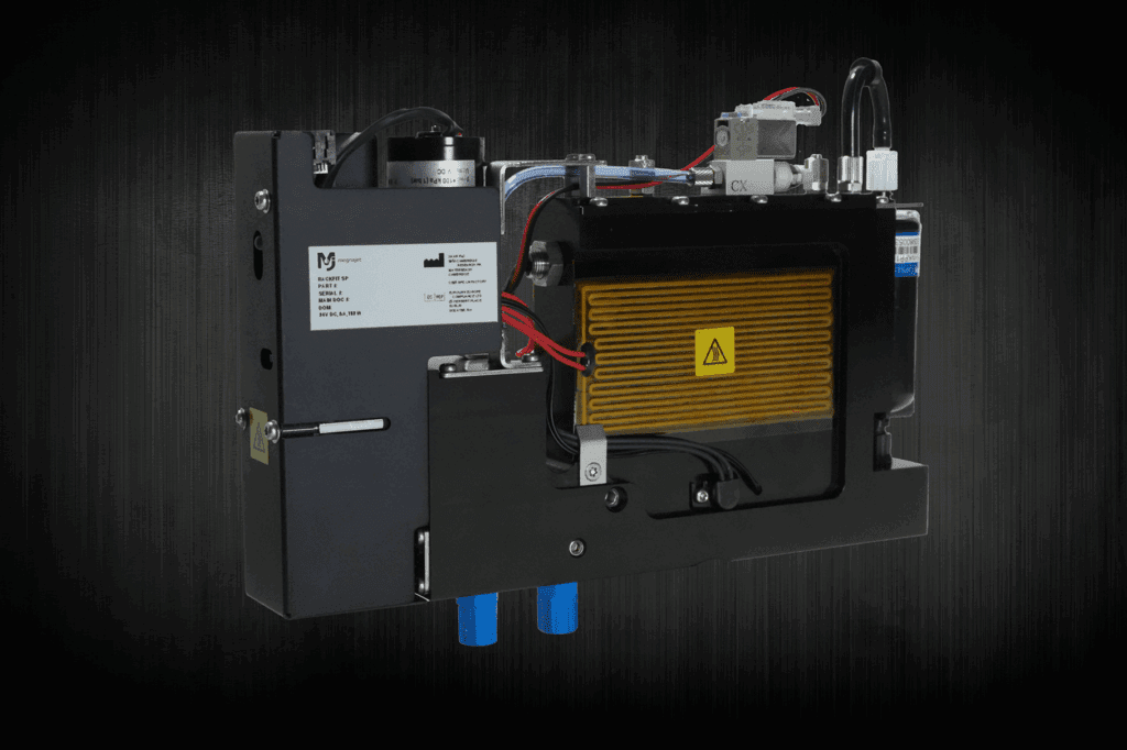 Megnajet RackFit SP compact pressure-fed fluid management system