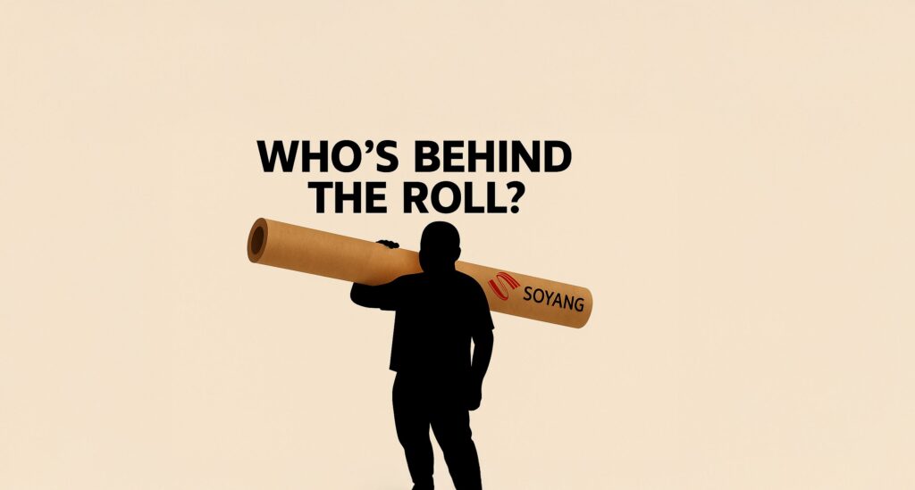 how do you know which distributor to work with?Soyang blog graphic "who's behind the roll?"