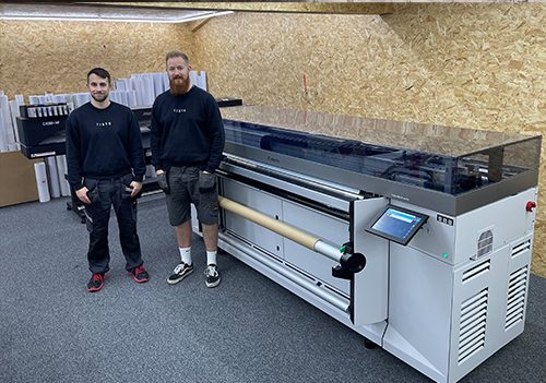 (L) Alex Mitchell (head of production) with Tim Tomblin (owner), Tiato.