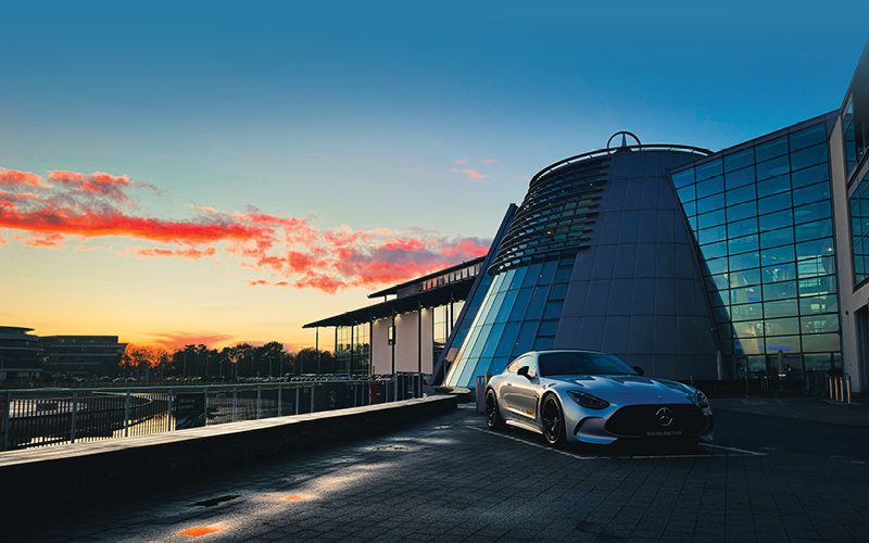 Picture shows at Mercedes-Benz World in Surrey where Spandex will hold a summit in March 2026