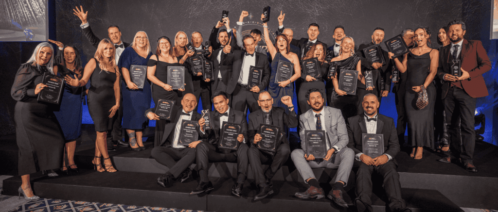 Signs Express awards winners celebrating their success at the 2026 convention