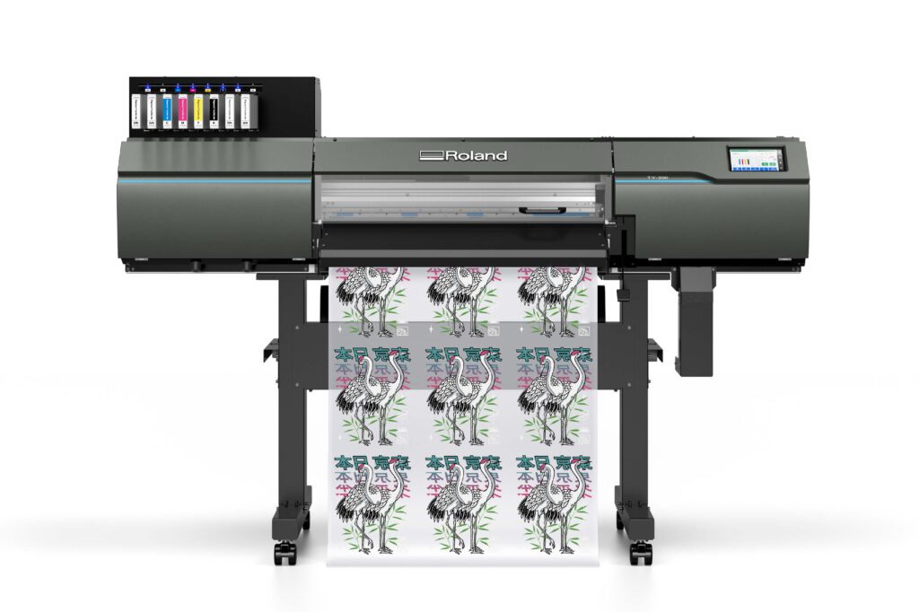 The Roland TY-300 DTF printer has been updated for greater ink capacity