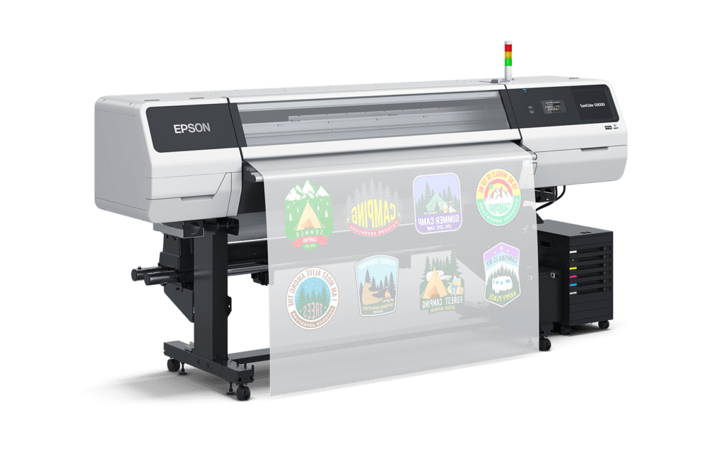 The new Epson SureColor G9000 high-production DTFilm printer.