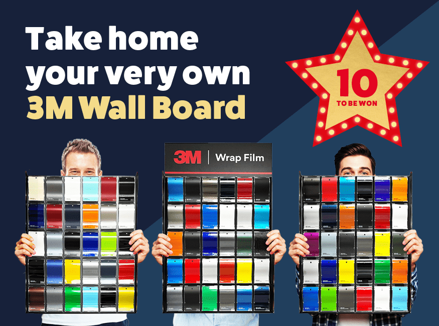 Vehicle wrap Colour boards that can be won in William Smith competition