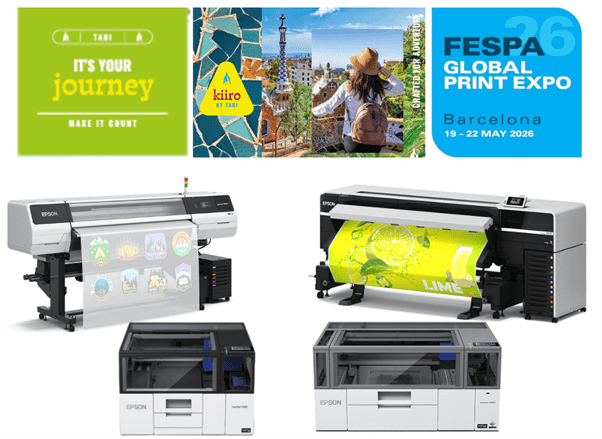 Epson will showcase dye-sublimation printers at FESPA 2026