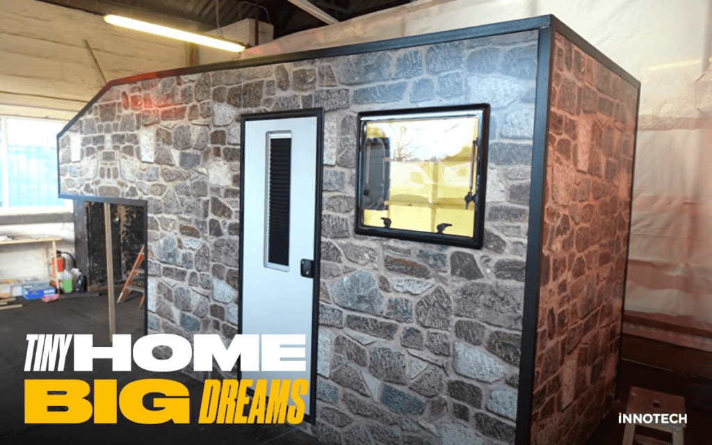 The Professional Idiots tiny home, design to blend into the landscape