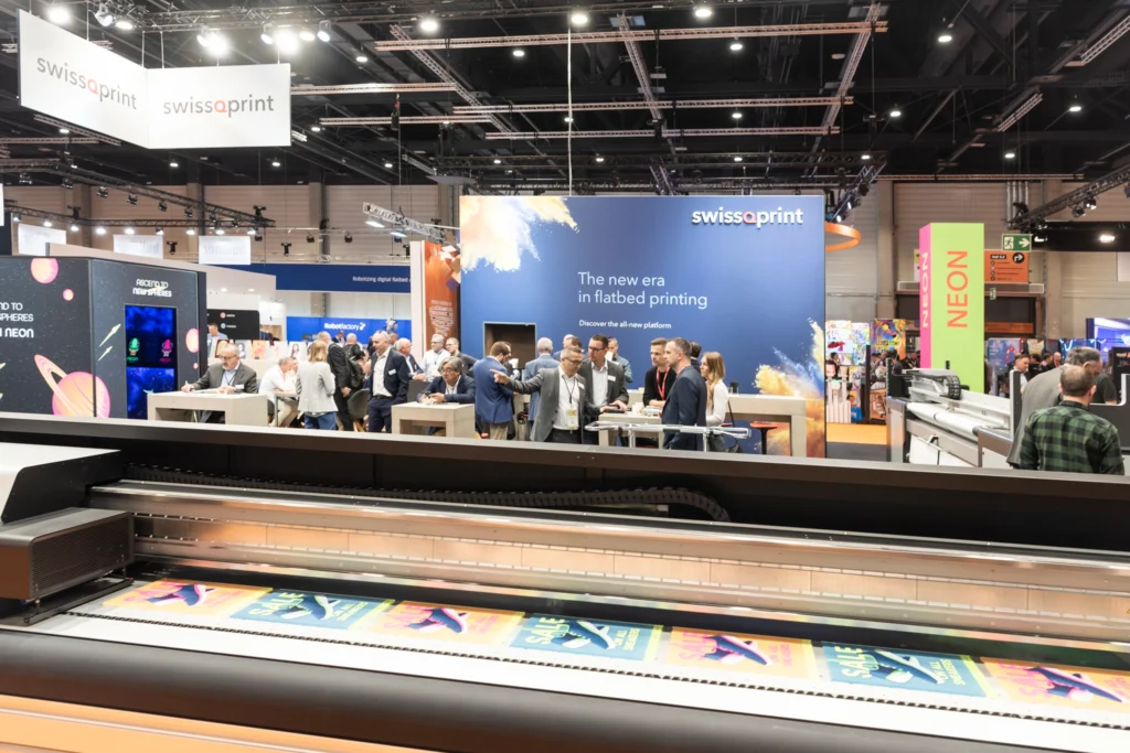 The swissQprint stand at FESPA