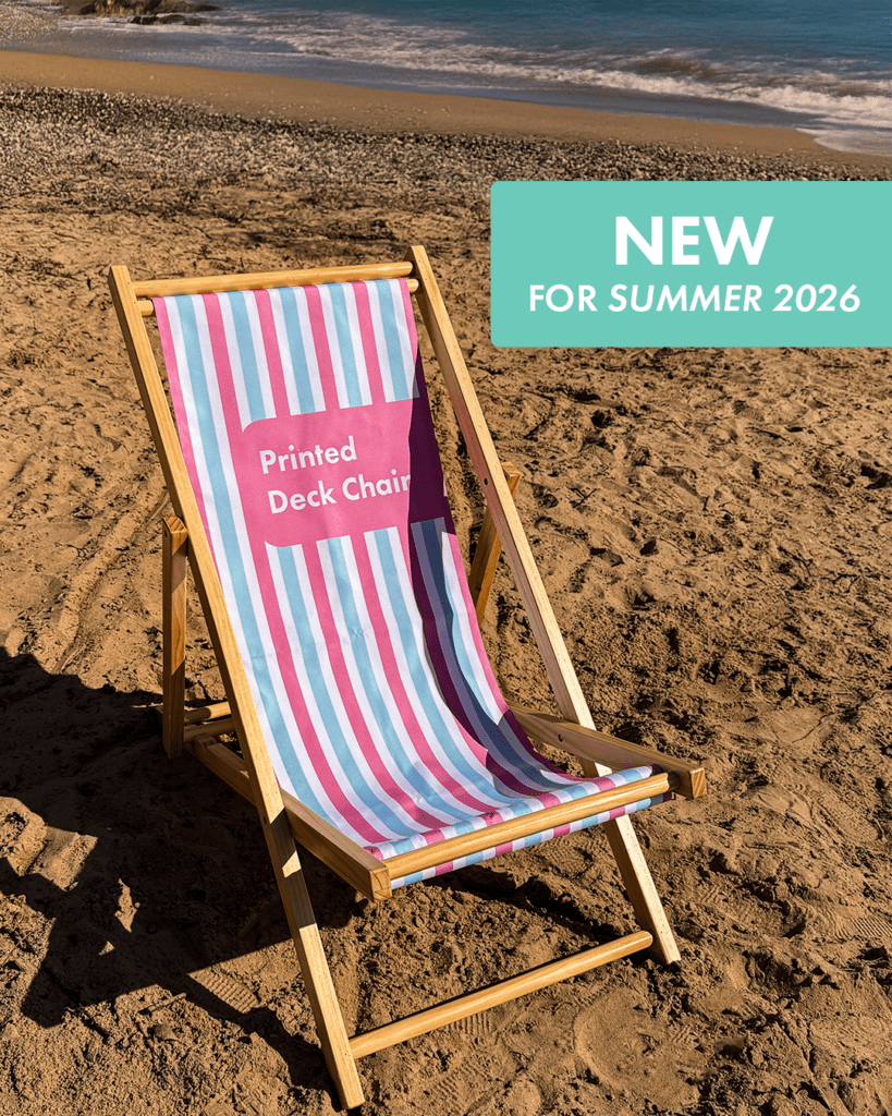 Very Displays has added a number of new promotional items to its portfolio including a branded deck chair