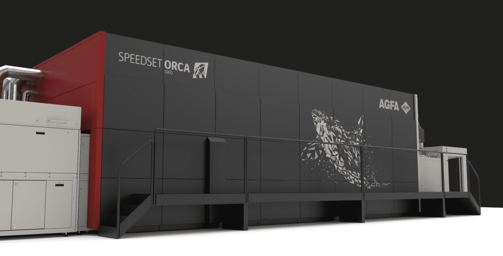 Agfa SpeedSet Orca digital folding carton printer