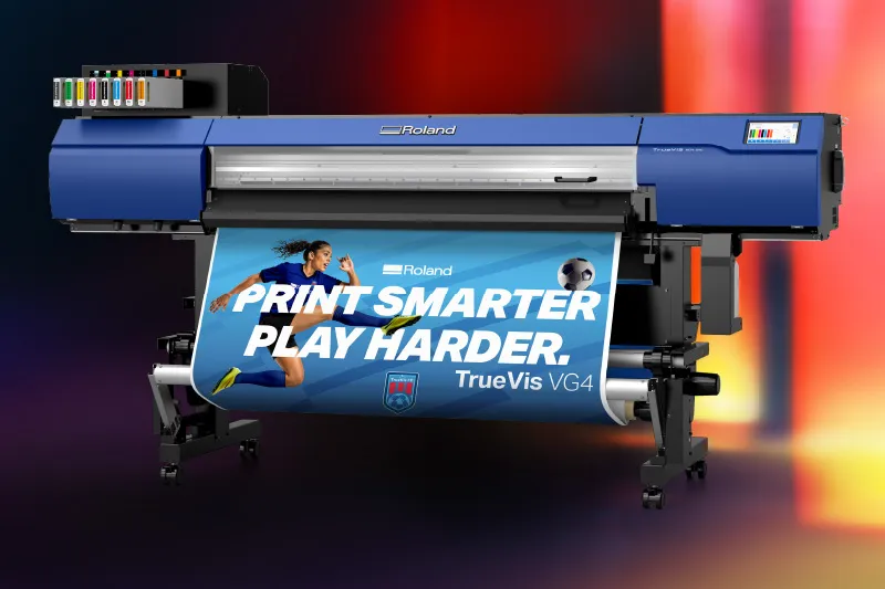 The Roland TruVis VG4 which will be on display at FESPA 26