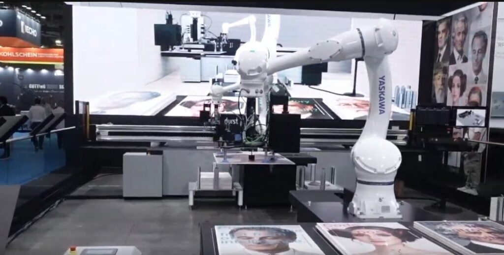 The Kyveris Sandbox from Durst in action at FESPA 2026