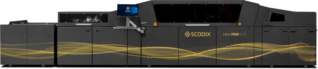 The new Scodix Ultra 7000 SHD embellishment press