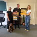 Imagink’s Emily Saunders, Innotech’s Graham Bramwell and Imagink's Bella and Oz