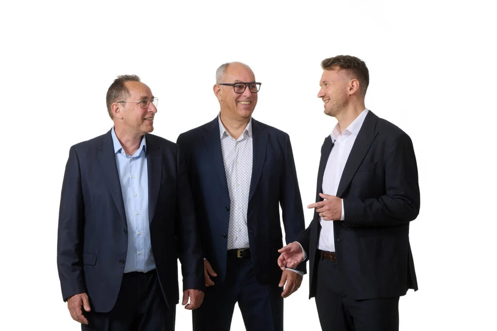 Stefan Barbieri and Markus Barbieri with Viktor Lazzeri: The new leadership team at Barbieri