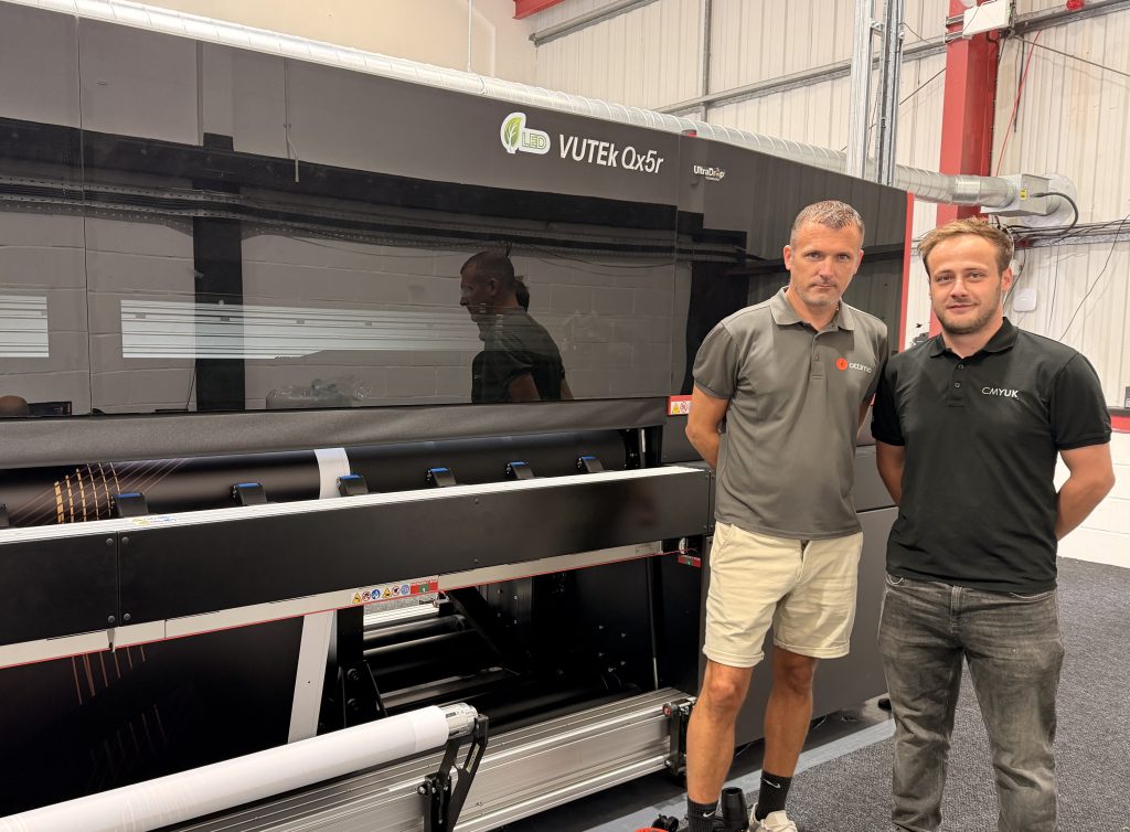 Andrew Thomas, Production Director at Ottimo Digital, with Harry Norton, Senior Demonstrator, CMYUK