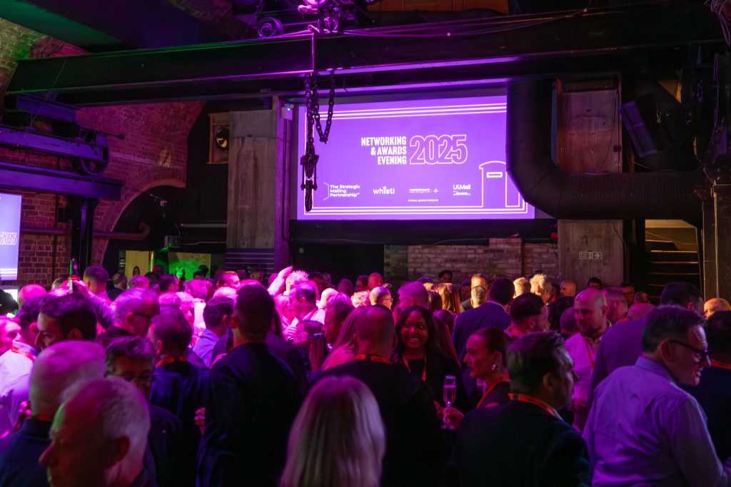 Guests at the Strategic Mailing Partnership’s 2025 Networking & Awards Evening at The Steel Yard, London. The annual event returns to the venue on 15 October 2026.
