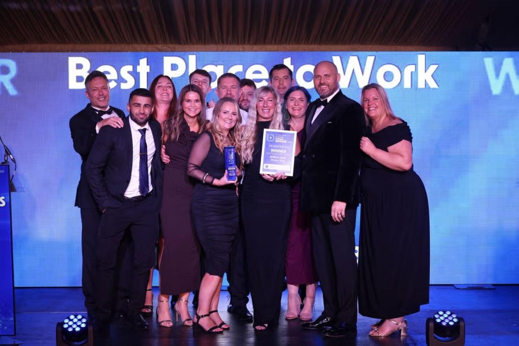 William Smith team collected the Best Place to Work trophy at the North East Business Awards grand final.