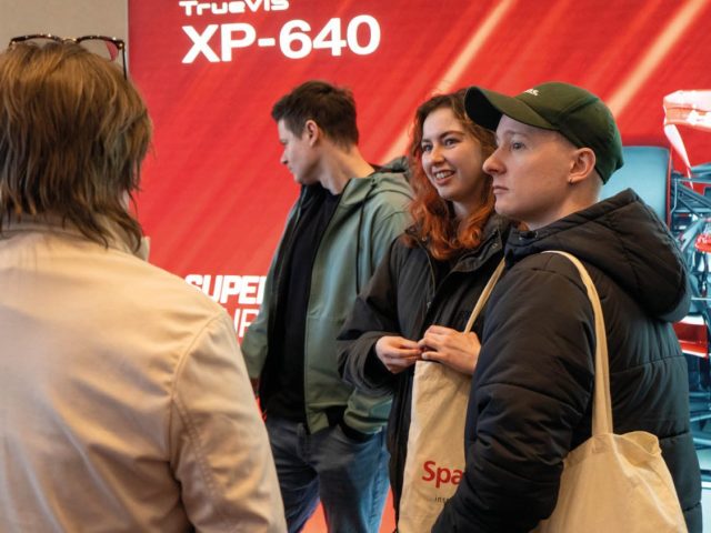 Visitors at the Spandex summit