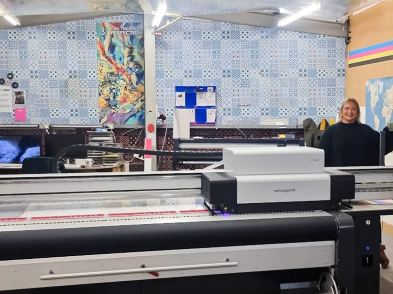 Olivia Stroud is thrilled 3 Way Displays has added a second swissQprint Impala to help the business meet the high demands in the cosmetics and fragrance sector.