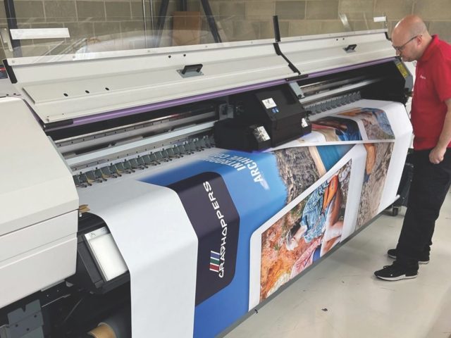 CMYUK provides Mimaki UJV55-320 UV LED 3.2m roll printer to Impression Ltd