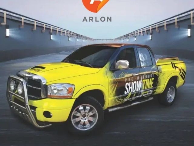 Image shows vehicle wrapped using William Smith's products from the afourdables promotion