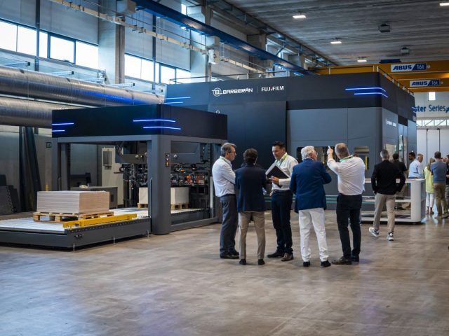 The Fujifilm HS Series single-pass inkjet platform has been rebranded as the Acuity Aristo.