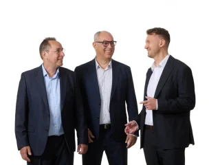 Stefan Barbieri and Markus Barbieri with Viktor Lazzeri: The new leadership team at Barbieri