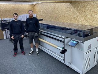 (L) Alex Mitchell (head of production) with Tim Tomblin (owner), Tiato.